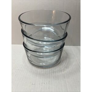 Set Of 3 Pyrex 1 Quart Round Bowl 7201 Made in the USA